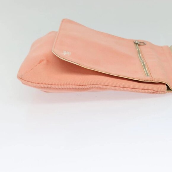 BURBERRY Blue Label Shoulder Bag Canvas Pink Auth - Picture 10 of 14